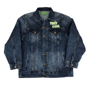 SR vs Sandrine Rose The Virgin Label Tres' Cool Denim Jean Blazer Jacket Small